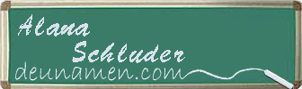 Alana Schluder Visitenkarte